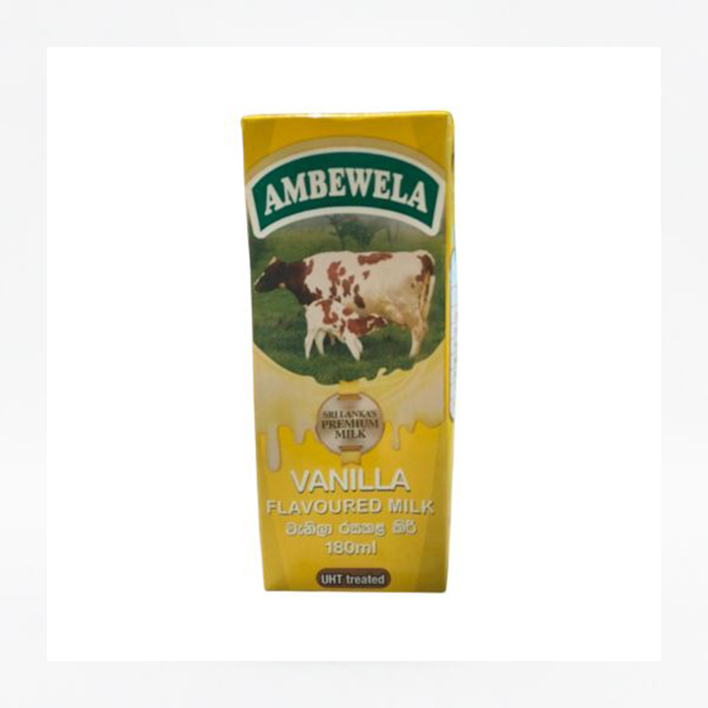 AMBEWELA VANILLA FLAVOURED MILK 180ML