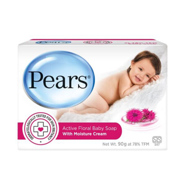 PEARS ACTIVE FLORAL BABY SOAP 90G