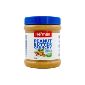 HERMAN PEANUT BUTTER CRUNCHY 340G